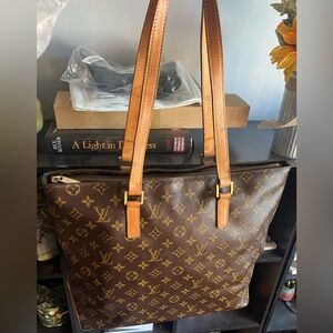 Louis Vuitton Brown Monogram Canvas Cabas Piano Shoulder Bag